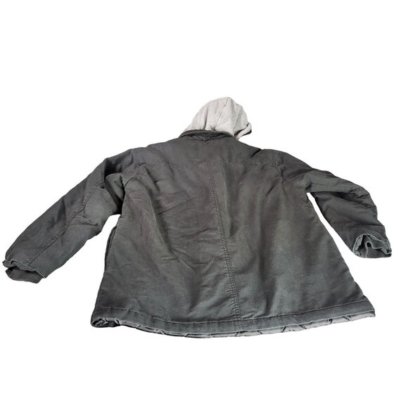 Dickies Insulated Hooded Coat Men Sz 42-44 L Denim Utility Casual Workwear - Picture 8 of 8